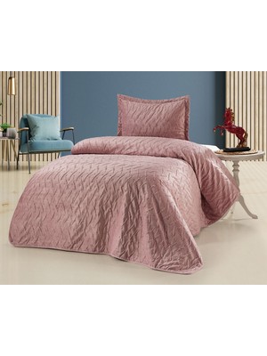Bella Home Zara Kadife Yatak Örtüsü Tek Kişilik