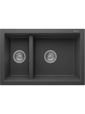 Real Stone P018 Bergama Granit Evye Antrasit 70 x 46 cm Tezgah Üstü-Altı