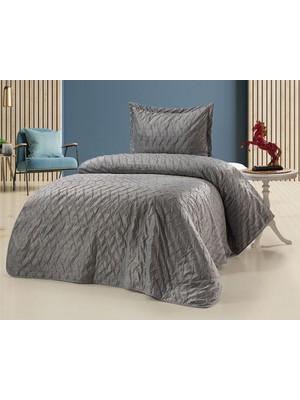 Bella Home Zara Kadife Yatak Örtüsü Tek Kişilik