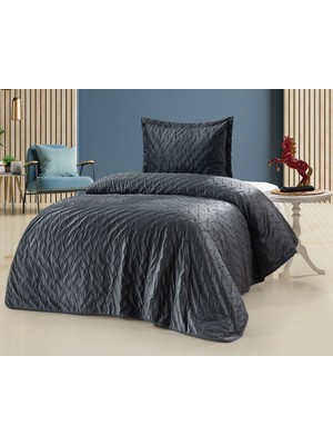 Bella Home Zara Kadife Yatak Örtüsü Tek Kişilik