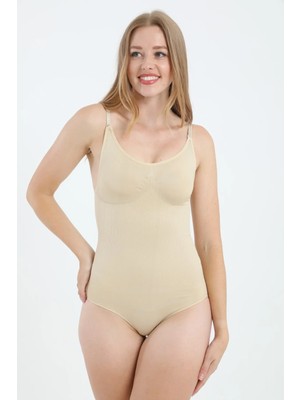 Light Black Askılı - Doğum Sonrası - Toparlayıcı - Iki Beden Inceltici Sıkılaştırıcı Çıtçıtlı Body Zıbın Korse Seamless Bodyshapewear