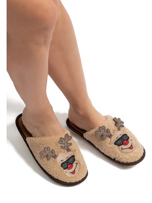 Twigy Happy Kadın Ev Terliği Bej 37/41