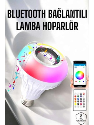Eco Lounge Lamba LED Hoparlör Dayanıklı ve Uzun Ömürlü Bluetooth Hoparlör