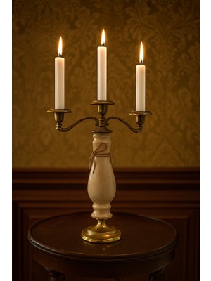 Montdekor El Yapımı Bronz Şamdan