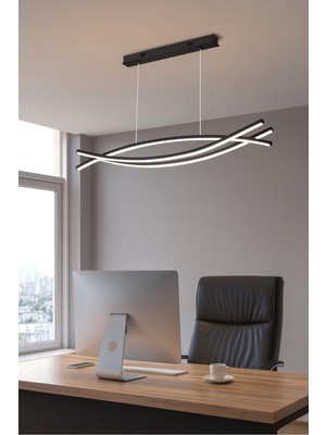 Mikro Aydınlatma Samsung Ledli Modern Dekoratif 3lü Sarkıt Salon Mutfak Ofis Otel Aplik Aydınlatma Siyahkasa Günışığı