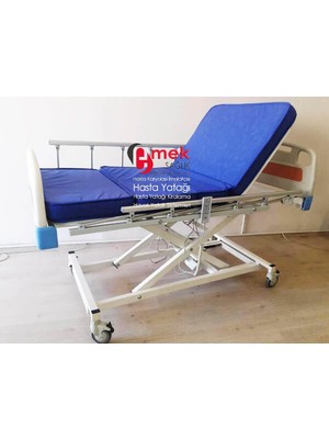 Emek Sağlık Profesyonel 3 Motorlu Hasta Karyolası  – Abs Başlıklı + Tabanca Korkuluk