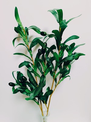 Oso Home Meyveli Yapay Zeytin Dalı 75 cm Uzun Dal