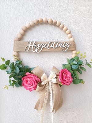 Ss Eral Koop Okaliptüs Hosgeldiniz Kapı Süsü Hediyelik Duvar Dekoru Kapi Girisı