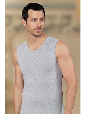 Marsilyan Şahinler Erkek  Sıfır Kol V Yaka Likra Atlet E079