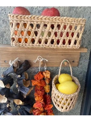 Ss Eral Koop Çok Amaçlı Organizer Hasır Sepet 2’li Düzenleyici