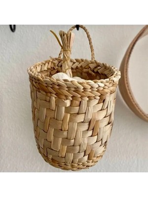 Ss Eral Koop Çok Amaçlı El Yapımı Hasır Sepet / Düzenleyici Sepet