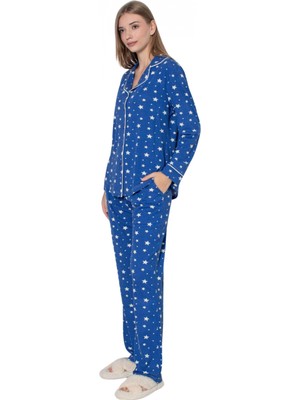 Marsilyan Limissi Desenli Pamuk Viskon Pijama Takımı