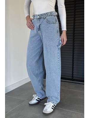 Gülseli Kadın Bol Kesim Jean Kot Pantolon P-00019659