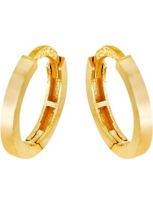 22 Ayar Altın Halka Küpe T076634