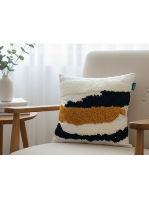 Rolivs Zentro – Modern Çizgili Punch Kırlent (Nk 2673)