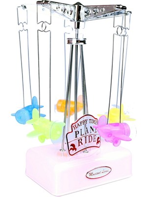 Marsilyan Hareketli Uçaklı Kurmalı Hediyelik Küçük Müzik Kutusu Aleti (4887)