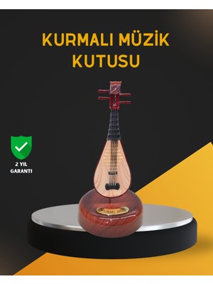 Marsilyan Klasik Ud Figürlü Melodili Müzik Kutusu Şık Hediyelik - MCT2217-8056