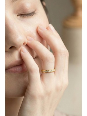 Zümrüt Sarraf 14 Ayar Altın Taşlı Yüzük