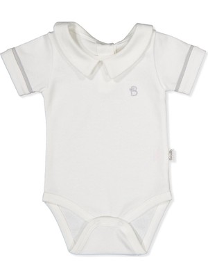 Bebetto Interlok Kısa Kollu Body Ay (Royal Man) Gri