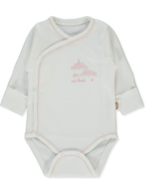 Bebetto Organik Interlok Kruvaze Body (Organıc Born Wıth Love) Ekru
