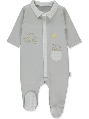 Bebetto Interlok Patikli Tulum (Lıttle Elephant) Gri