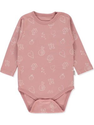 Bebetto Interlok Uzun Kollu Body Yaş (Mını Bee) Somon