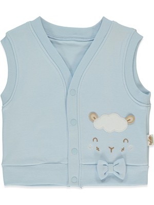 Bebetto Organik Interlok Yelek (Organıc Sleepy Sheepy) Mavi