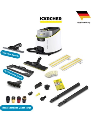 Karcher Sc 5 Deluxe Signature Line Lite Set  2200W 4 Bar Profesyonel Buharlı Temizlik Makinesi - Vapohydro Fonksiyonlu Sıcak Su Püskürtme Özelliği -  Kimyasalsız %99.99 Bakteri Öldürücü Etkili