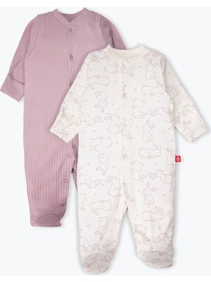 Bebetto Eldivenli Patikli Tulum 2li (Cute Bunny) Mor