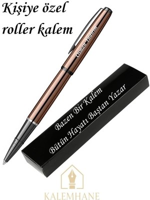 Kalemhane Scrikss Bakır Roller Kalem Kişiye Özel Kutulu