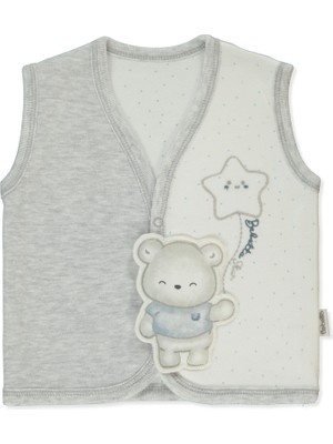 Bebetto Interlok Yelek (Be Kınd) Gri Melanj