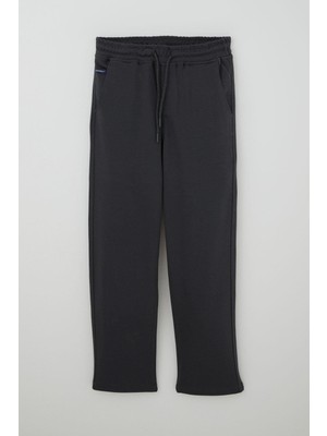 Cegisa Cegısa Erkek Çocuk Eşofman Altı Bağcıklı Cepli Beli Lastikli 10-12 Yaş, Füme