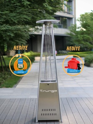 Trungo Piramit Soba Dış Mekan Isıtıcı Isı Piramidi Paslanmaz Inox