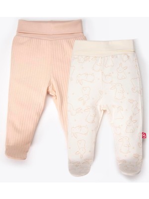 Bebetto Patikli Pantolon 2li (Cute Bunny) Bej