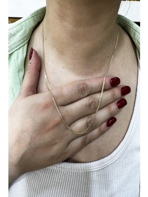 Şamlı Erdoğan 14 Ayar Altın Ince Italyan Örme Bismark Zincir Kolye