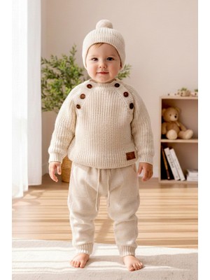 Babymod Bereli Triko Kışlık Erkek Bebek Takım