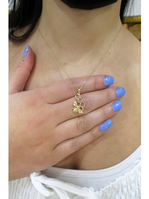 Şamlı Erdoğan 14 Ayar Altın Arı Petek Kolye