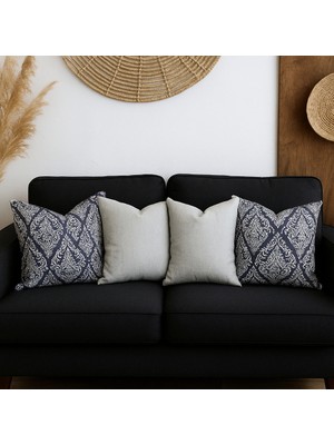 Elyona Klasik Desenli Duck Kırlent Kılıfı 4 Al 3Öde