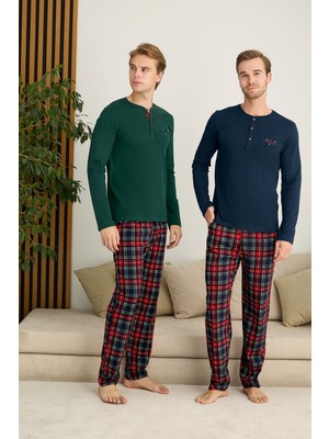 Nightlove Erkek Uzun Kollu Pijama Takımı