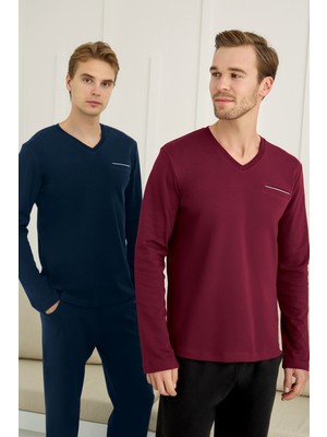 Nightlove Erkek Uzun Kollu Pijama Takımı