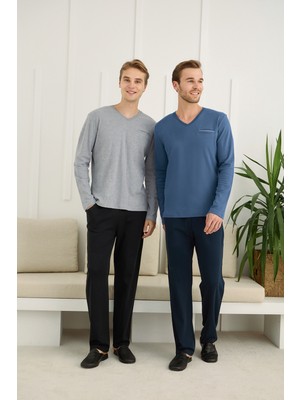 Nightlove Erkek Uzun Kollu Pijama Takımı