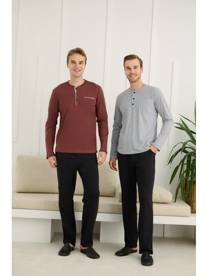 Nightlove Erkek Uzun Kollu Pijama Takımı