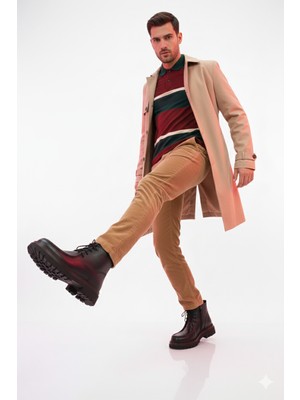 Doçka Hakiki Deri Hafif Kalın Taban Günlük Klasik Tarz Erkek Bot ER25/KB860