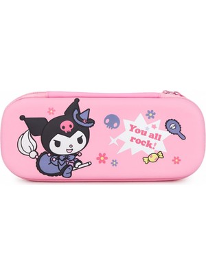 Facnspt Ithal Kuromi Sert Kılıf Kalemlik – Büyük Boy Çift Bölmeli Kawaii Kalem Çantası