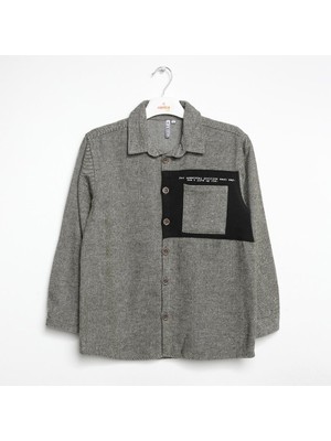 Nanica Erkek Çocuk Cep Detaylı Gömlek 6-16 Yaş