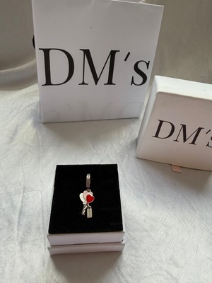 DMs Silver Red&pink Gümüş Charm'ı