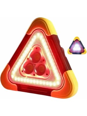 Osense Işıklı Ikaz Lambası Reflektör Şarjlı Işıklı Üçgen LED Acil Durum Feneri