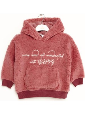 Nanica Kız Çocuk Kapşonlu Nakışlı Sweatshirt 6-16 Yaş - 423307