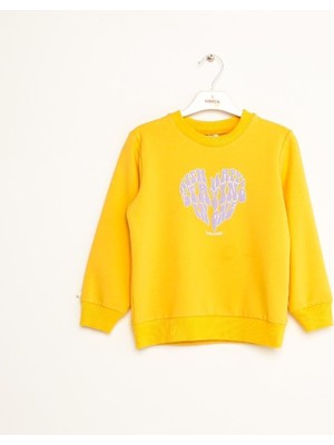 Nanica Kız Çocuk Baskılı Cotton Sweatshirt 1-5 Yaş - 423301