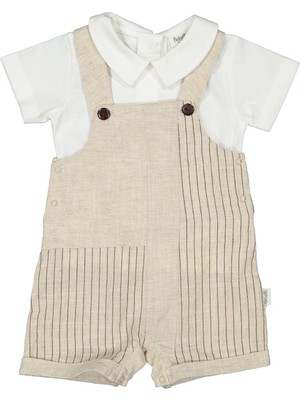 Bebetto Dokuma Salopet 2li Takım (Cool And Stylısh) Bej